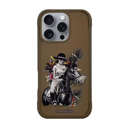 iPhone 16 Pro Max Case with Embroidered