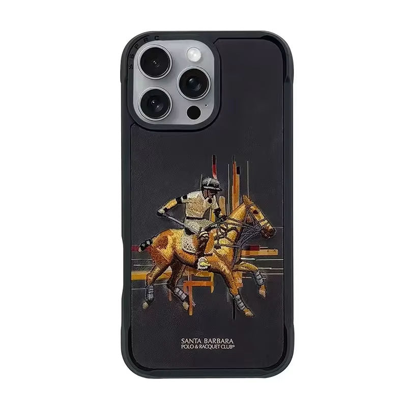 iPhone 16 Pro Max Case with Embroidered