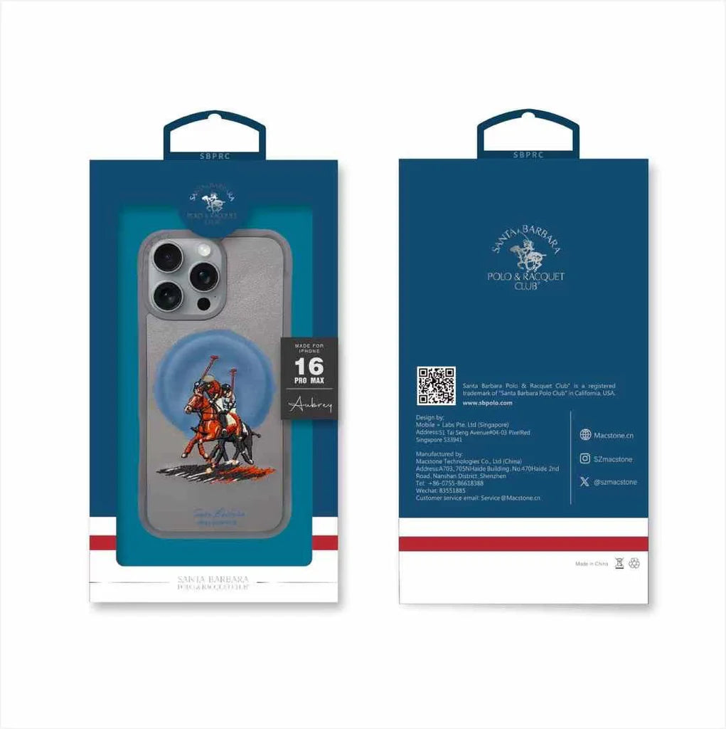 iPhone 16 Pro Case with Embroidered